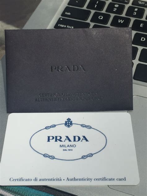 prada fake store|prada authenticity card.